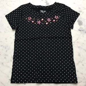 Cherokee Polka Dot Gemstone Short Sleeve T Shirt